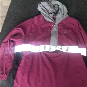 Jordan bordeaux half zip hoodie